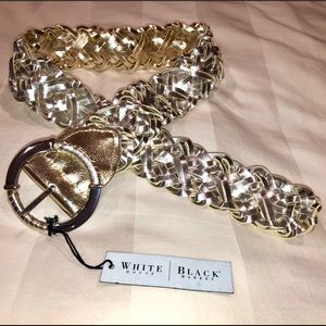 NWT Reversible silver & gold WHBM Belt